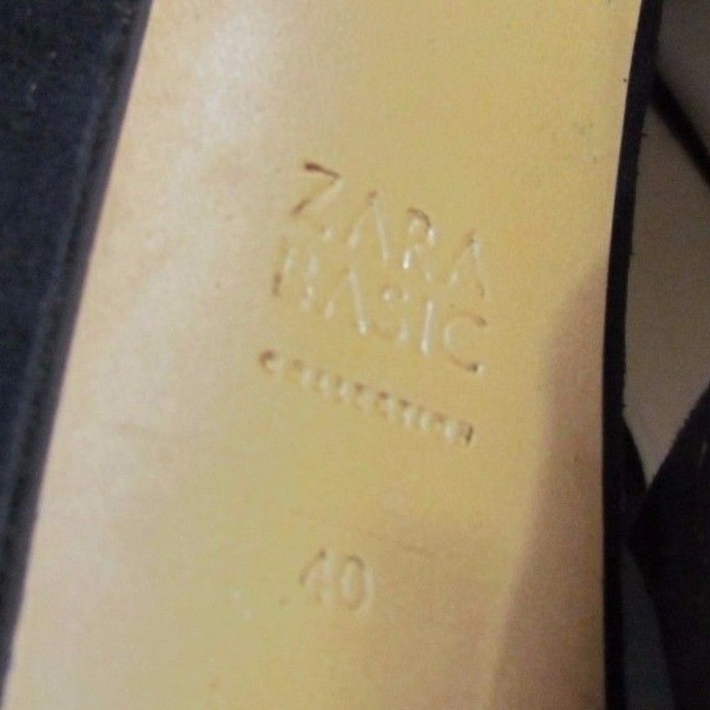 Zara Collection Basic Black Suede Stiletto - image 8